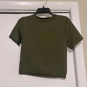 Green Form Fitting Top
